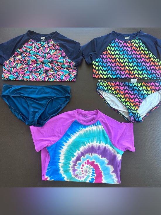 Lands' End Other - Lands’ End Girls Swim Bundle XL 16+/16 EUC 5-Piece UV 50+